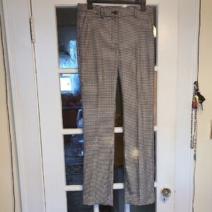 White House Black Market Black and White Houndstooth Pantsuit